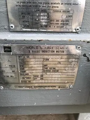 Toshiba 700 HP 590 RPM Motor Recently Rebuilt