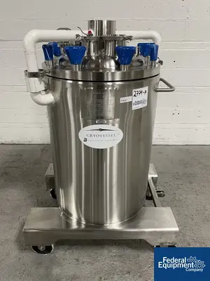 USED ITT 125 Liter Integrated Biosystems Cryovessel, 316L S/S, 50/65#