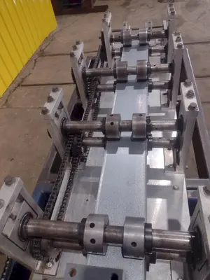 12 STAND X 10" KNUDSON MODEL #KS-2468 STUD & TRACK FRAMING ROLLFORMER, WITH AMS CONTROLS: STOCK #18942