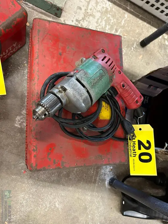 Used _UNKNOWN_ MILWAUKEE ELECTRIC HOLE SHOOTER W/ CASE Portable Drills including Magnetic Base Illinois US | Heath Industrial Auction Services #1379470