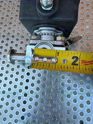 USED 3 ITT PURE FLO .5-316L- RA20MAX 4 WAY DIAPHRAGM VALVE W/ 1/2" SANITARY FITTING