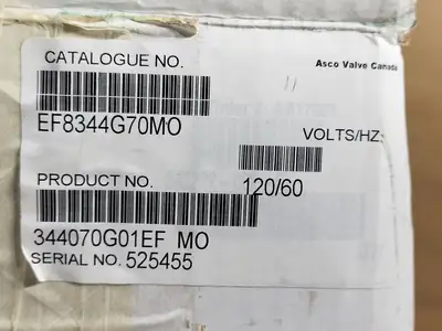 NEW ASCO EF8344G70MO