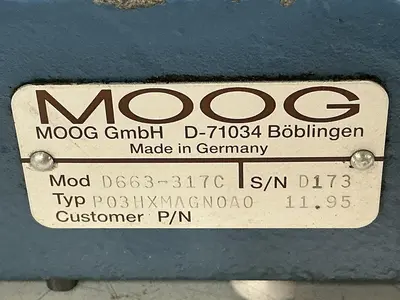 USED MOOG D663-317C