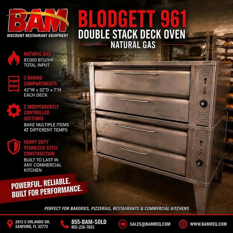 Used BLODGETT 961 Ovens Florida US | BAM Discount Restaurant Equipment #1373159