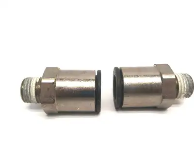 Used Legris 1/2 Inch OD Tub Stud Fitting Male R1/4 BSPT Thread Parts (Hydraulics and Pneumatics) Michigan US | Maverick Industrial Sales #1399889