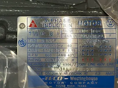 Used TECOWESTINGHOUSE _UNKNOWN_ Motors (misc) Ohio US | HGR 24 #1503782