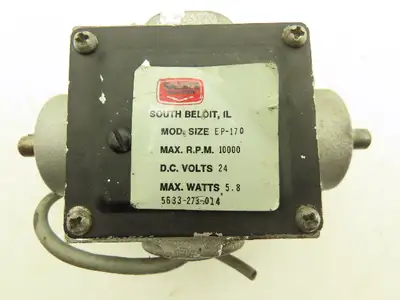 Warner Electric EP-170 Clutch Brake 24VDC 10000 RPM 3/8" Inline Shafts