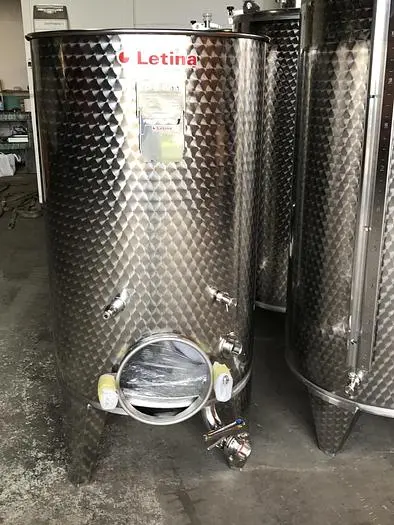 New Stock Letina 158 Gallon / 600L Variable Capacity Jacketed Storage Tank