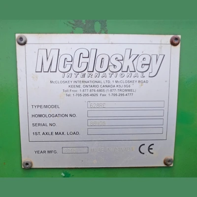 USED 2018 MCCLOSKEY 628RE