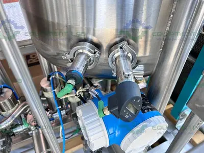 NEW CENTEC EMULSIFICATION SKID 10 GPM W/ 2 - 200L TANKS, FRISTAM FSP POWDER MIXER