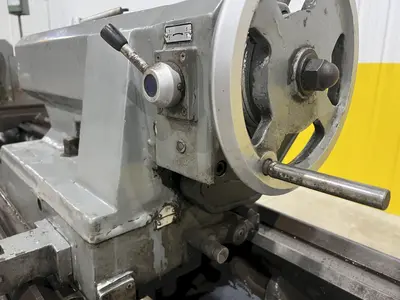 27" x 84" HERCULES AJAX MODEL #HR2000 #25 HEAVY DUTY GAP BED ENGINE LATHE, 4" HOLE: STOCK #19837
