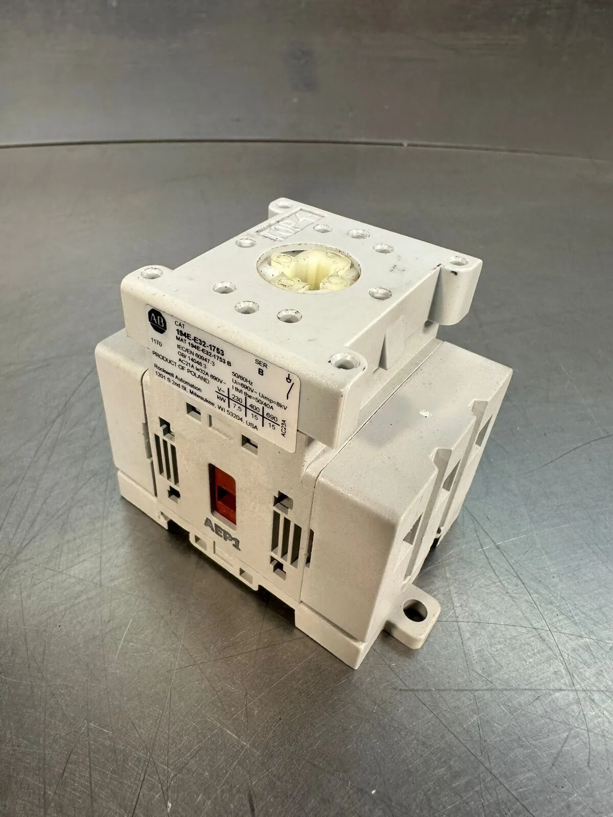 USED Allen-Bradley 194E-E32-1753
