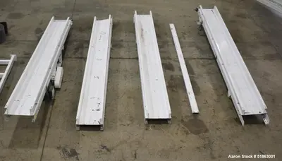 Used Hytrol Belt Conveyor – 10" Wide x 518" Long | 5 Sections | .5 HP Motor | Carbon Steel Frame on Casters