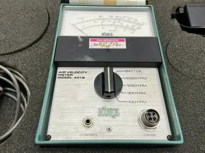 441S | Kurz  Air Velocity Meter 6000 FPM Max 115VAC - For parts or not working