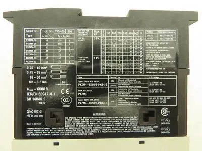 Moeller PKZM4-32 Manual Motor Starter 24-32A 30Hp 600vAC 3Ph