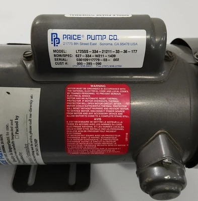 USED PRICE PUMP LT25SS-334-21211-33-36-1T7