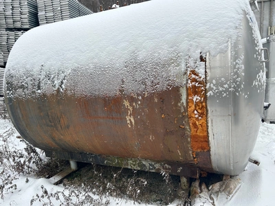3,000 Gallon SS Stainless Steel Horizontal Insulated Storage Tank
