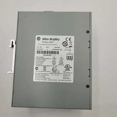 USED ALLEN-BRADLEY ALLEN BRADLEY STRATIX 2000 UNMANAGED ETHERNET SWITCH 1783-US8T SER A