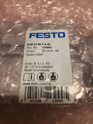 Festo DFM-12-80-P-A-KF Pneumatic Guide Drive Cylinder Stainless Steel