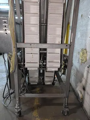 elevator, stainless steel, modular belt