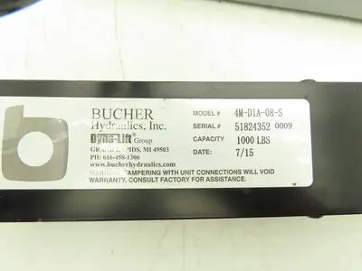 Bucher Hydraulics 4MD1A08S Dyna-Lift 4-Post Hydraulic Lift Kit 1000 Lb Capacity