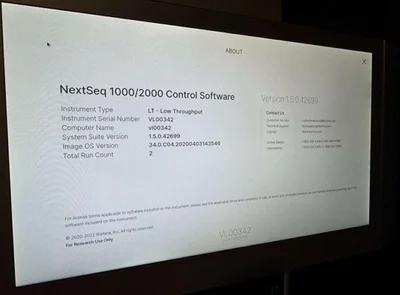 USED ILLUMINA NEXTSEQ 1000