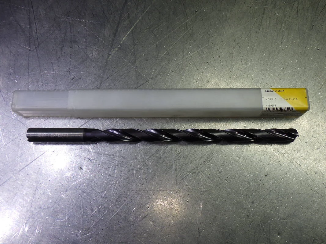 Kennametal 7/16" Coolant Thru 12xD Carbide Drill 12mm Shank B269A11113HP (LOC796)