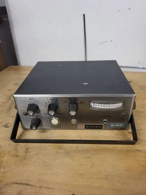 Bogen RTP-1 Portable Mixer Amplifier with VU Meter and Handle