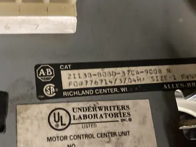 Used CUTLER HAMMER 2113B-BDHD-37CA-9008 N Industrial Controls Ohio US | Surplus Asset Holdings #1242423