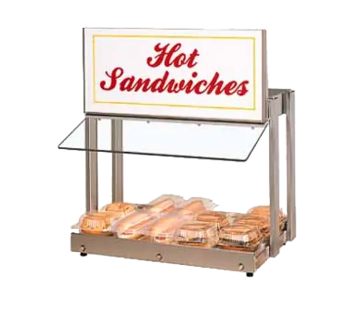 Hatco GRHW-1SG Display Warmer, Heated Base & Sneeze Guard, 820 Watts