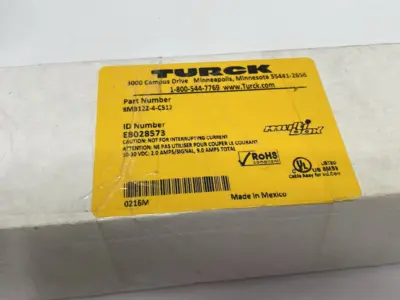 USED TURCK MULTIBOX JUNCTION BOX, 8-PORT M12, M23 HOMERUN, E8028573