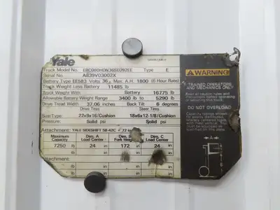 General Electric IC4486CNV4LF Forklift DC/DC Converter 48/12V Off Yale ERC080