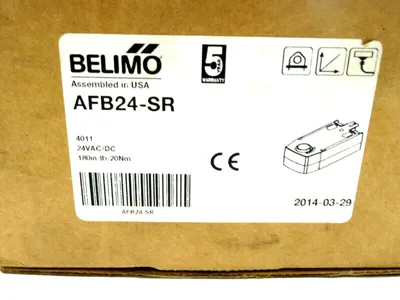 USED BELIMO AFB24-SR DAMPER ACTUATOR 24VAC/DC AFB24SR