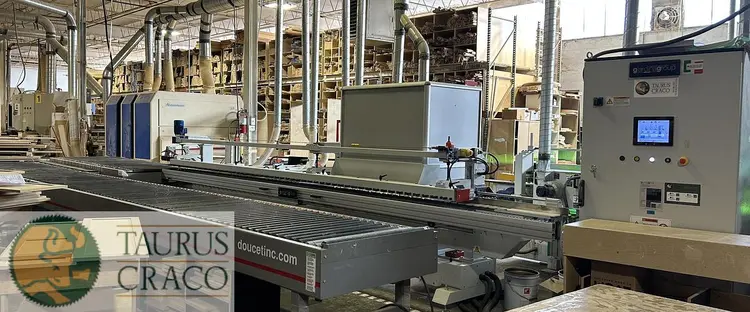 Used 2024 GIARDINA DESTEFANI MVT 5000 W/ DOUCET RETURN CONVEYOR Edge Sanders | Taurus Craco Machinery Inc #788098