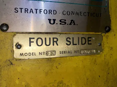 1/4" X 30" US BAIRD #430 FOUR SLIDE WIRE FORMING MACHINE: STOCK #15698