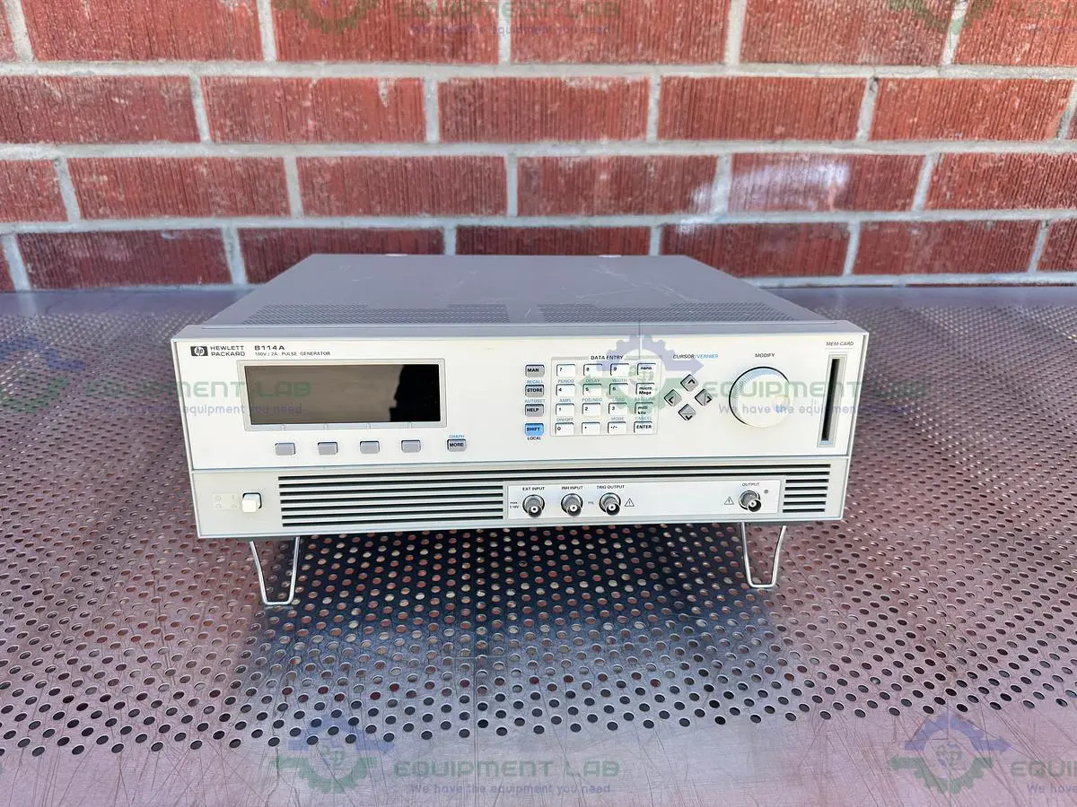 Used HP HEWLETT PACKARD 8114A HIGH POWER PULSE GENERATOR 100V / 2A Pulse Generators California US | Equipment Lab #1302723