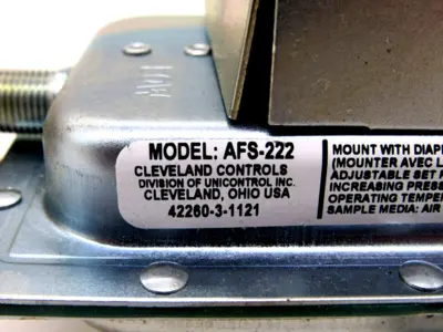 NEW CLEVELAND CONTROLS AFS-222 AIR SENSING SWITCH AFS222