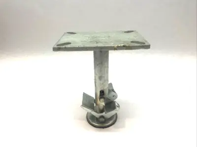 USED ALBION HEAVY DUTY FLOOR LOCK FOR 6" CASTERS 8" HEIGHT FOOT PEDAL