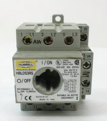 USED HUBBELL HBLDS3RS