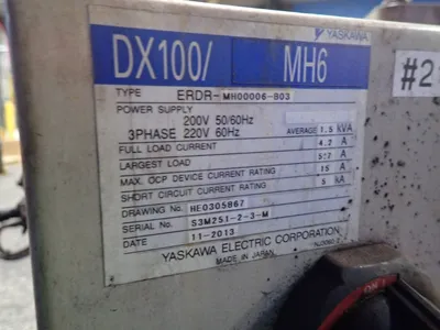 USED 2013 YASKAWA MOTOMAN MOTOMANMH6