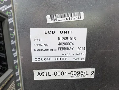 LCD Retrofit FANUC A02B-0163-C321 MDI/CRT Unit Operator Interface D12CM-01B Used