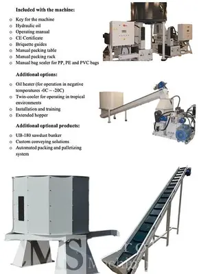 USED UMP BP500A BRIQUETTE MACHINE