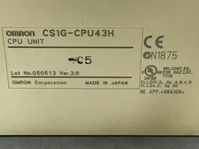 USED OMRON CS1G-CPU43H
