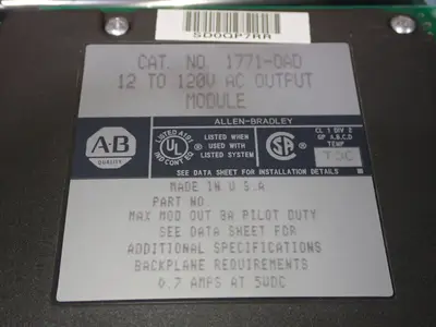 USED ALLEN BRADLEY 1771OAD