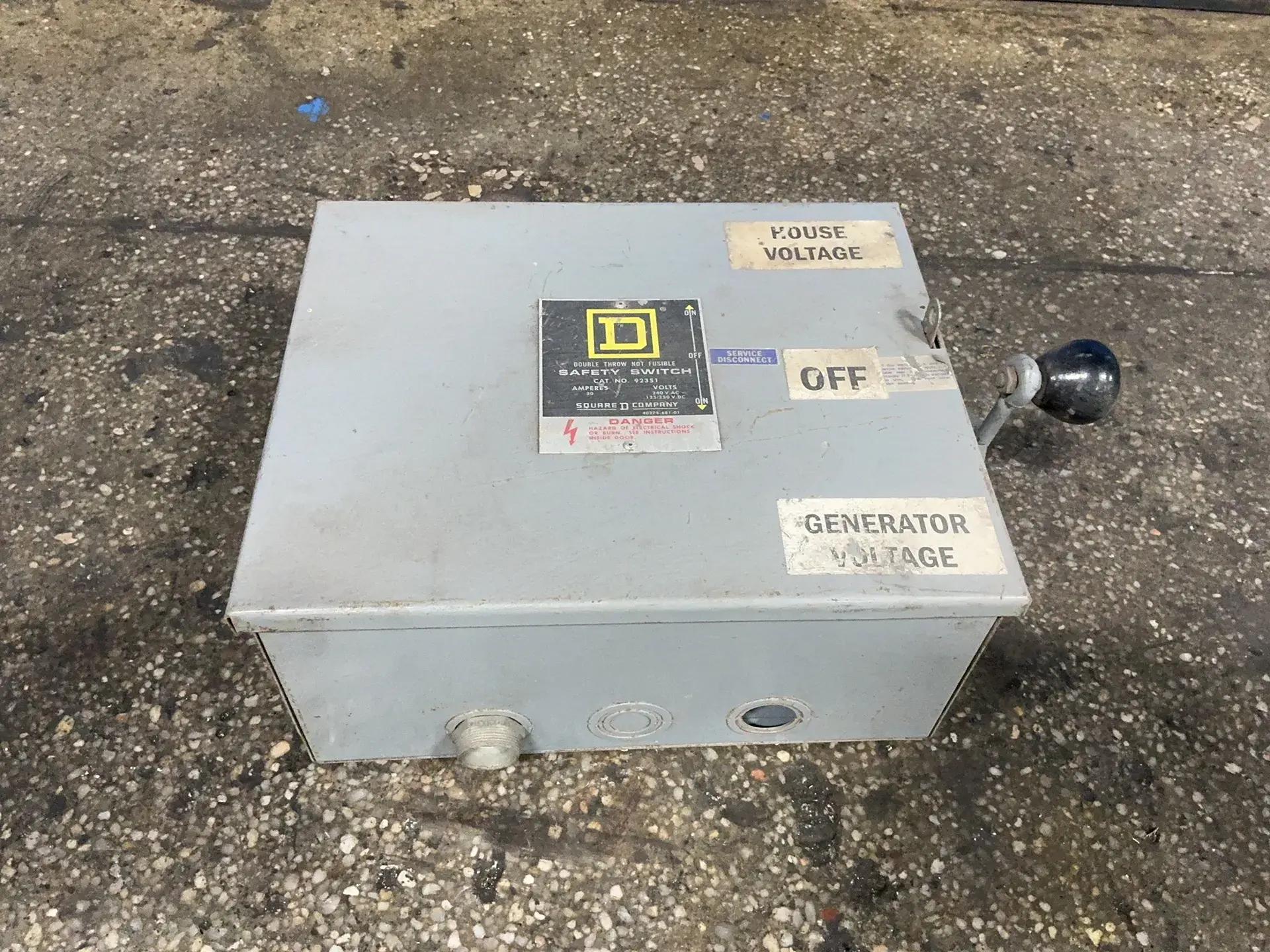 Used SQUARE D 92351 Disconnects Ohio US | HGR 24 #1488498