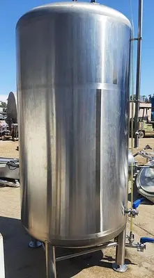 Tank, 465 Gallon, S/st, DT/DB, 15 BBL Brite Tank #S744755