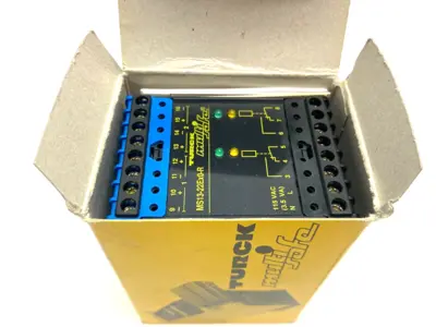 New | in-Stock Turck Multi-Safe Switching Amplifier Relay 2-Channel 53224 Relays & Switches Michigan US | Maverick Industrial Sales #1393080