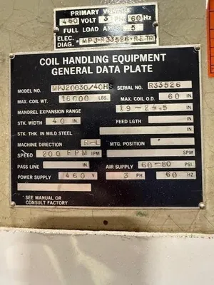 ROWE PM-EAC-163-240 Coil Feed Lines | Gulf Coast Machinery (19)
