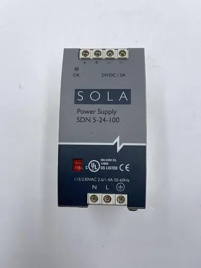 Used SOLA SOLA SDN 5-24-100 Power Supplies | ND Industrial Surplus #1215146