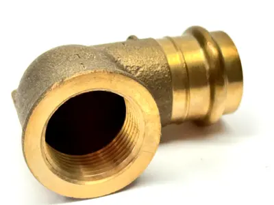 77552 | Viega  Propress 1" x 1" FNPT 90 Degree Elbow Bronze - New Other